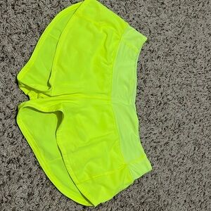 neon lululemon shorts